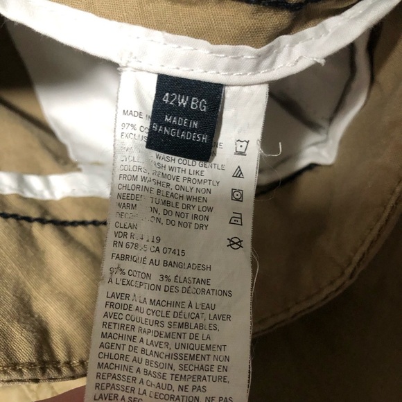 Nautica Men's Size 42 Tan Khaki Stretch Cargo Shorts - Picture 7 of 8